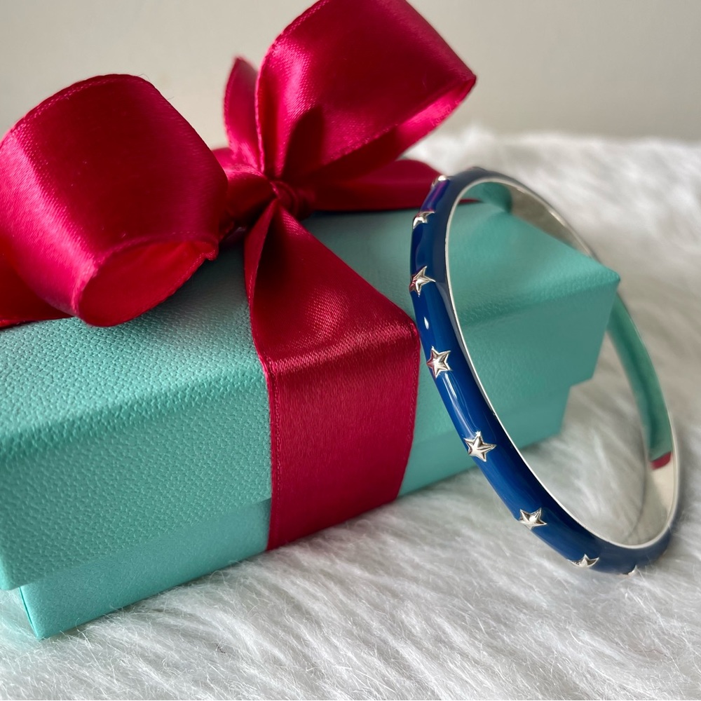 Tiffany and Co. Navy Stars Bangle
